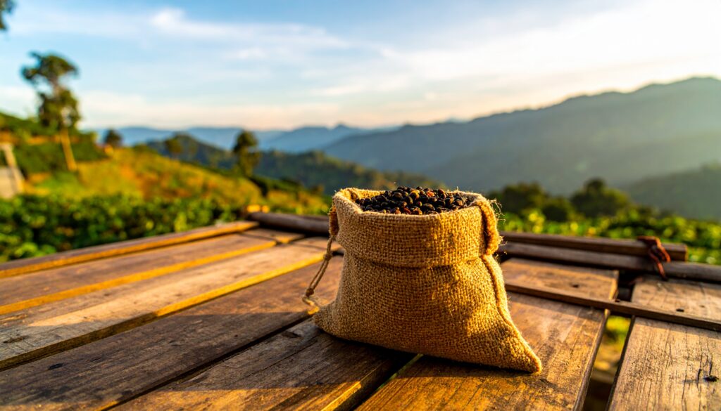 Our Products: Coffee from the mountains of Coorg brought to you by OM GLOBAL EXPORTS.